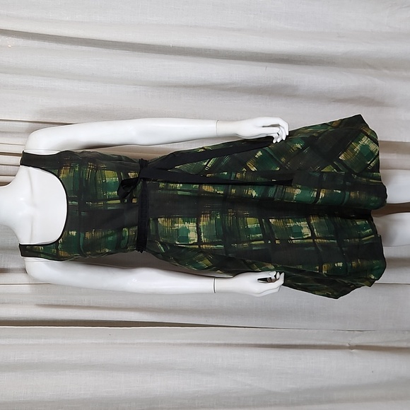 Anthropologie Dresses & Skirts - Anthropologie Maeve Painted Plaid Dress Size 4 (NEW GIRL) Zooey Deschanel (A)